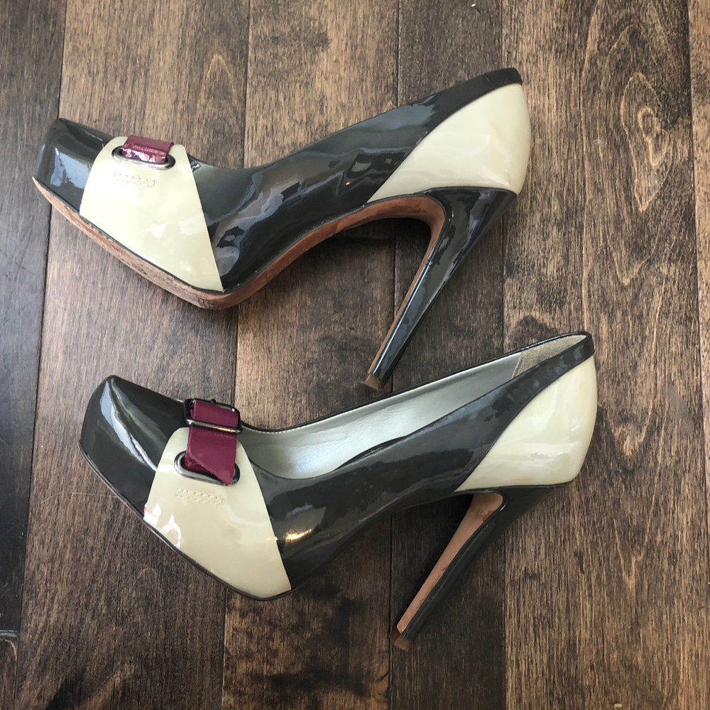 Aldo Vero Cuoio Patent Leather Heels - Size 8